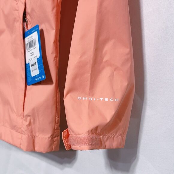 Columbia Girls Timber Pointe II Youth XS Pink Omni- Tech Waterproof Jacket NWT - Picture 7 of 8